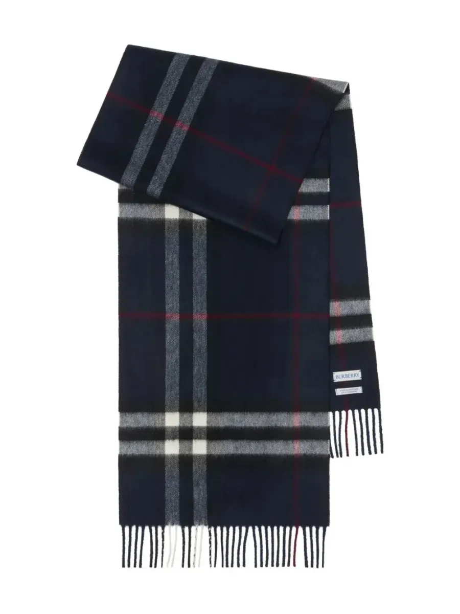 cashmere scarf Ink blue