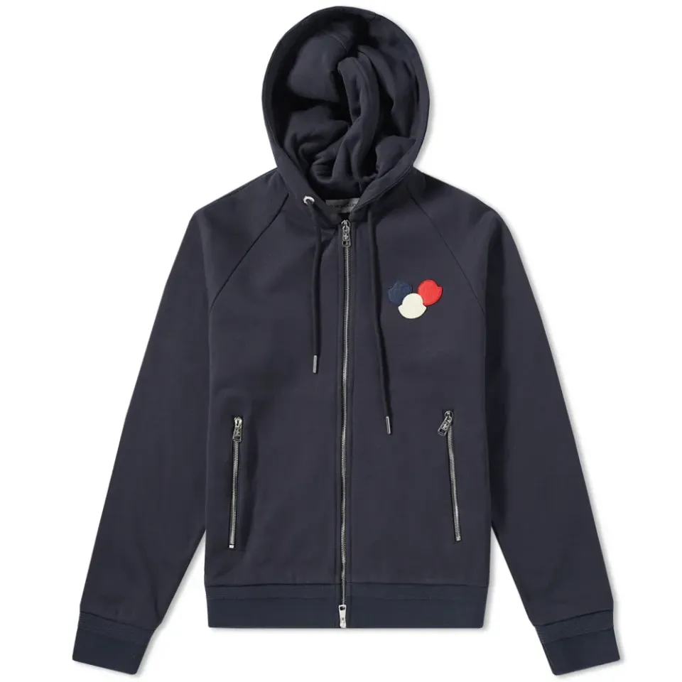 Triple Logo Zip Hoody