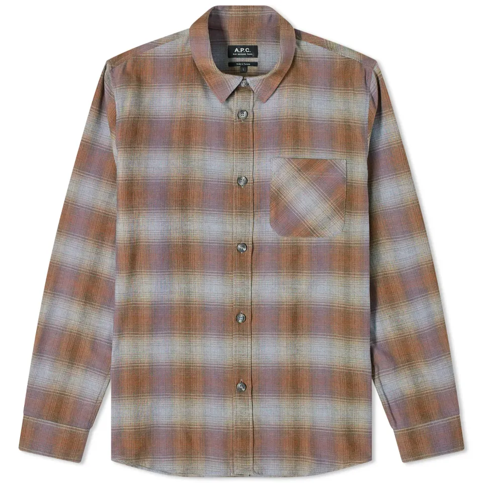 A.P.C. Trek Button Down Check Shirt
