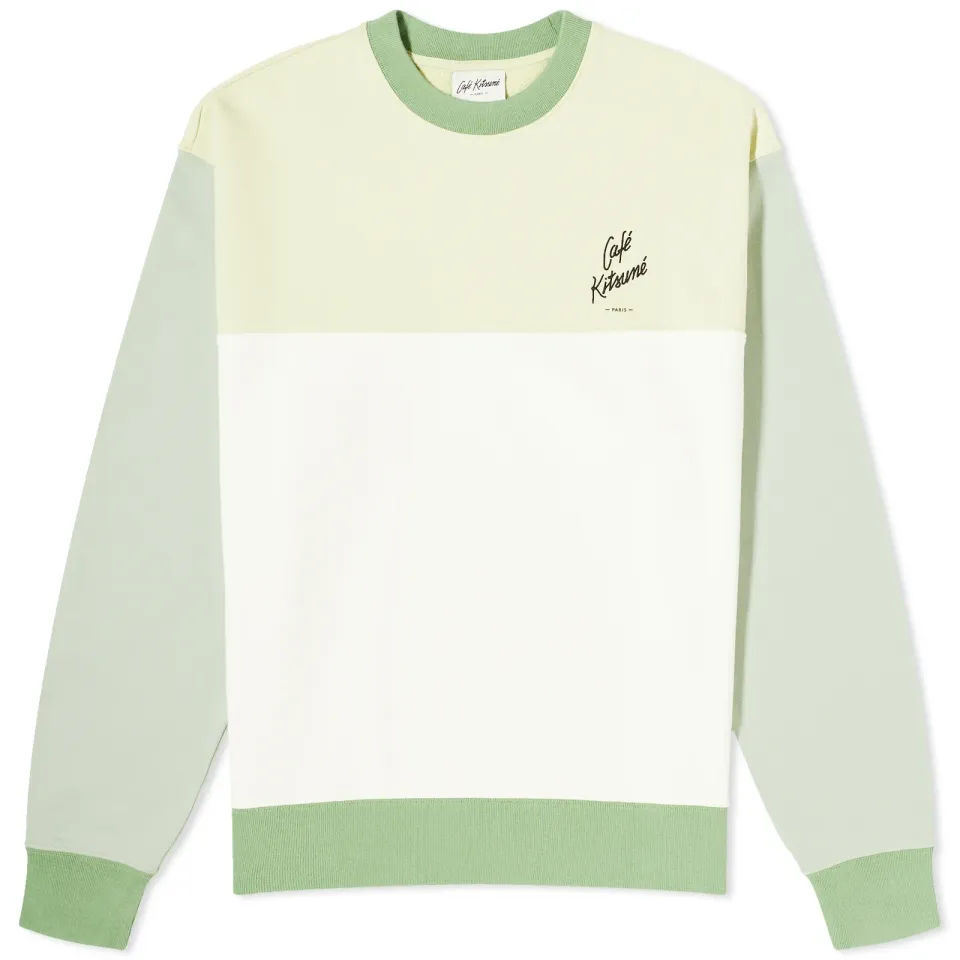 Café Kitsune Colorblock Relax Sweater