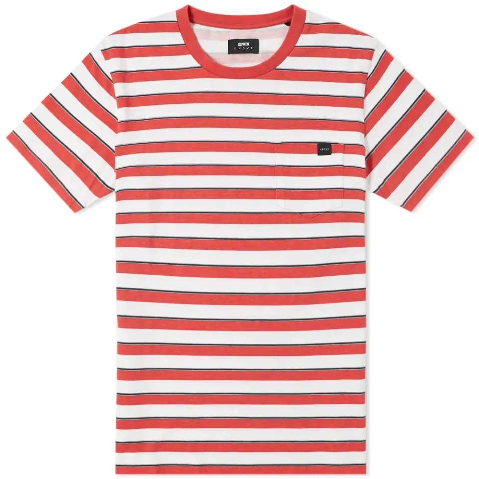 Stripe Pocket Tee