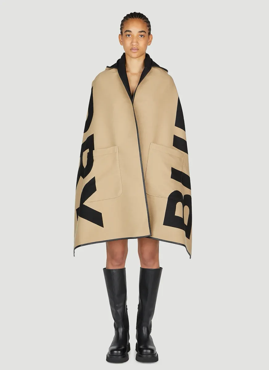 Text Scarf Cape