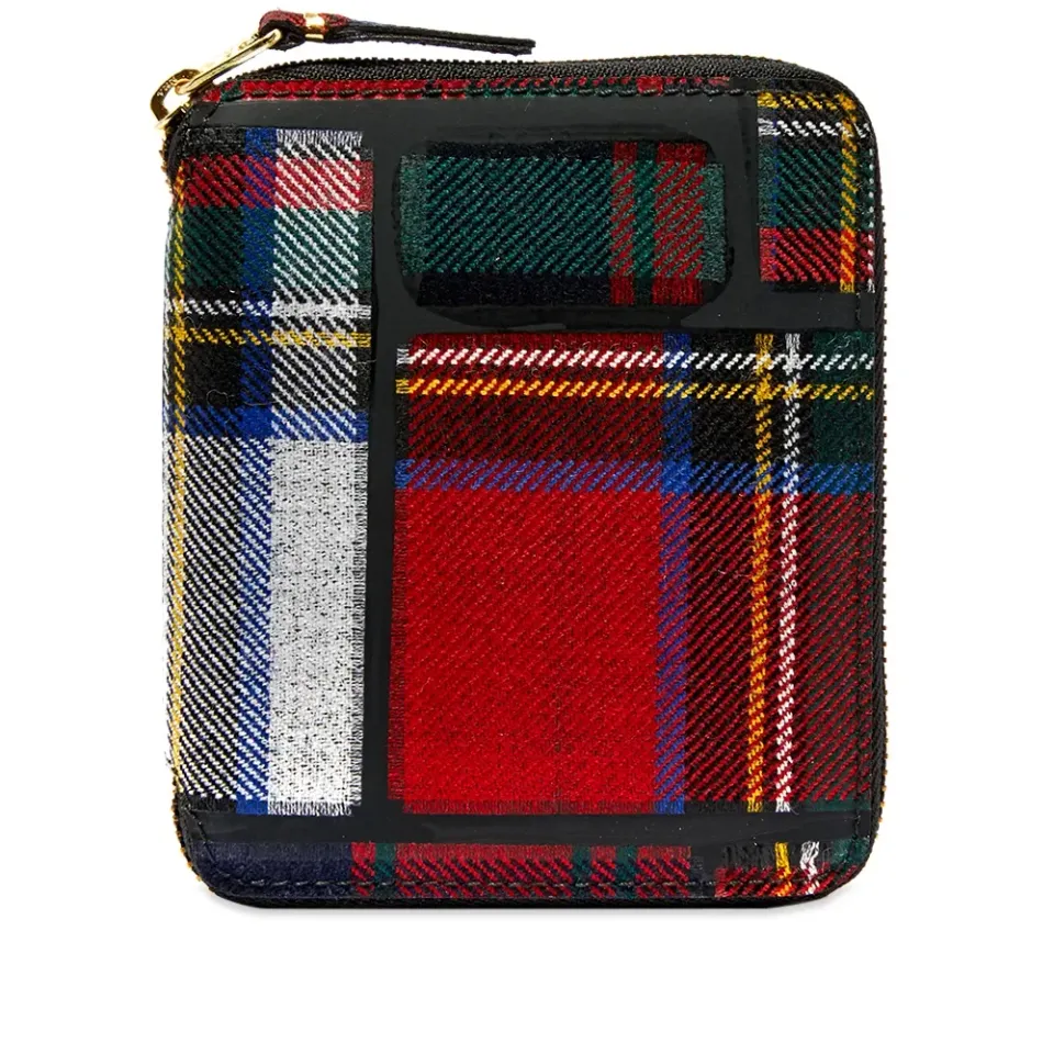 Comme des Garcons SA2100TP Tartan Patchwork Wallet