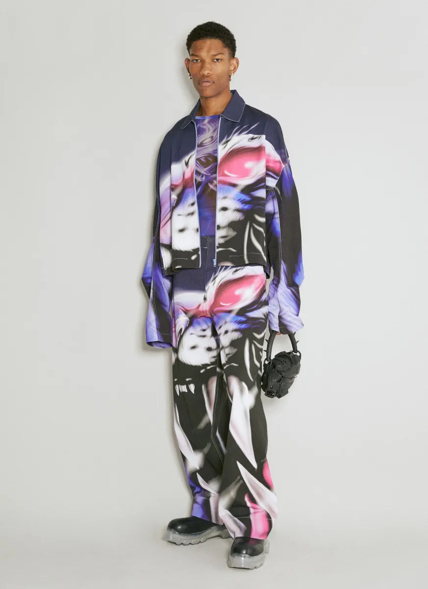 Printed Denim Jacket