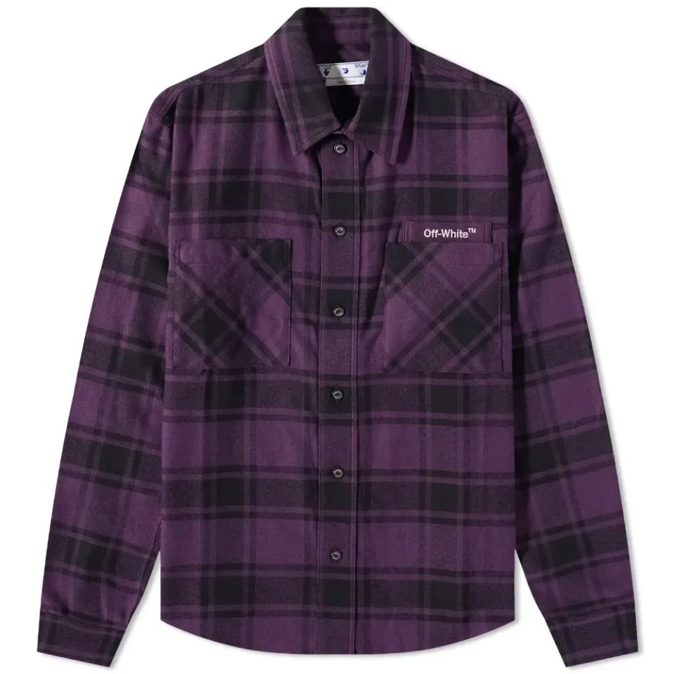 Outline Arrow Flannel Shirt