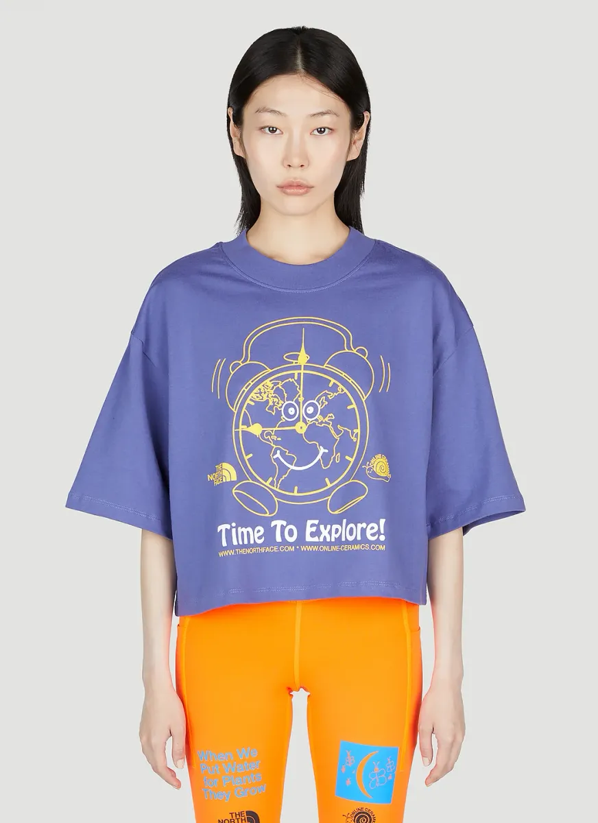 Cropped Print T-Shirt