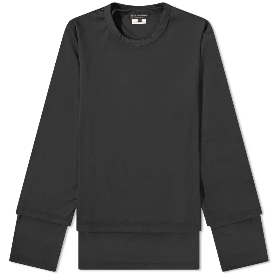 Long Sleeve Layered Polyester T
