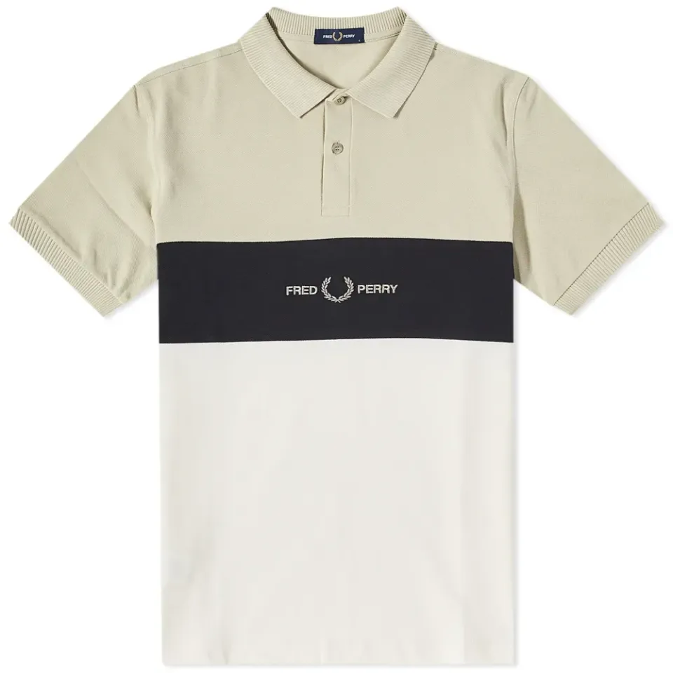 Embroidered Panel Polo Shirt