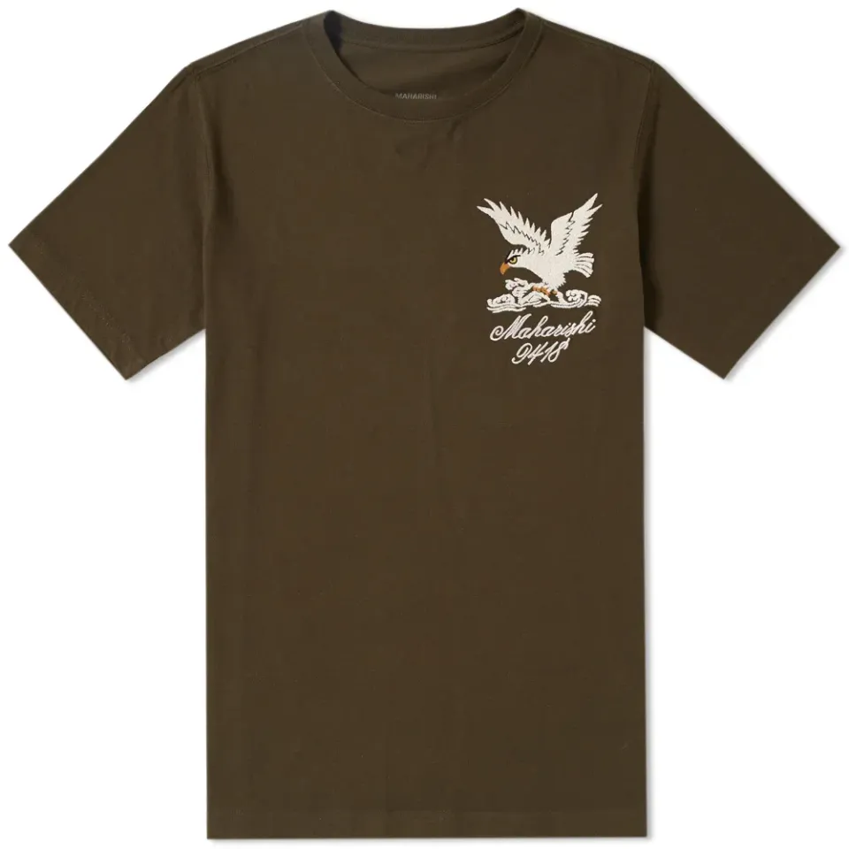 Stencil Eagle Crew Neck Tee