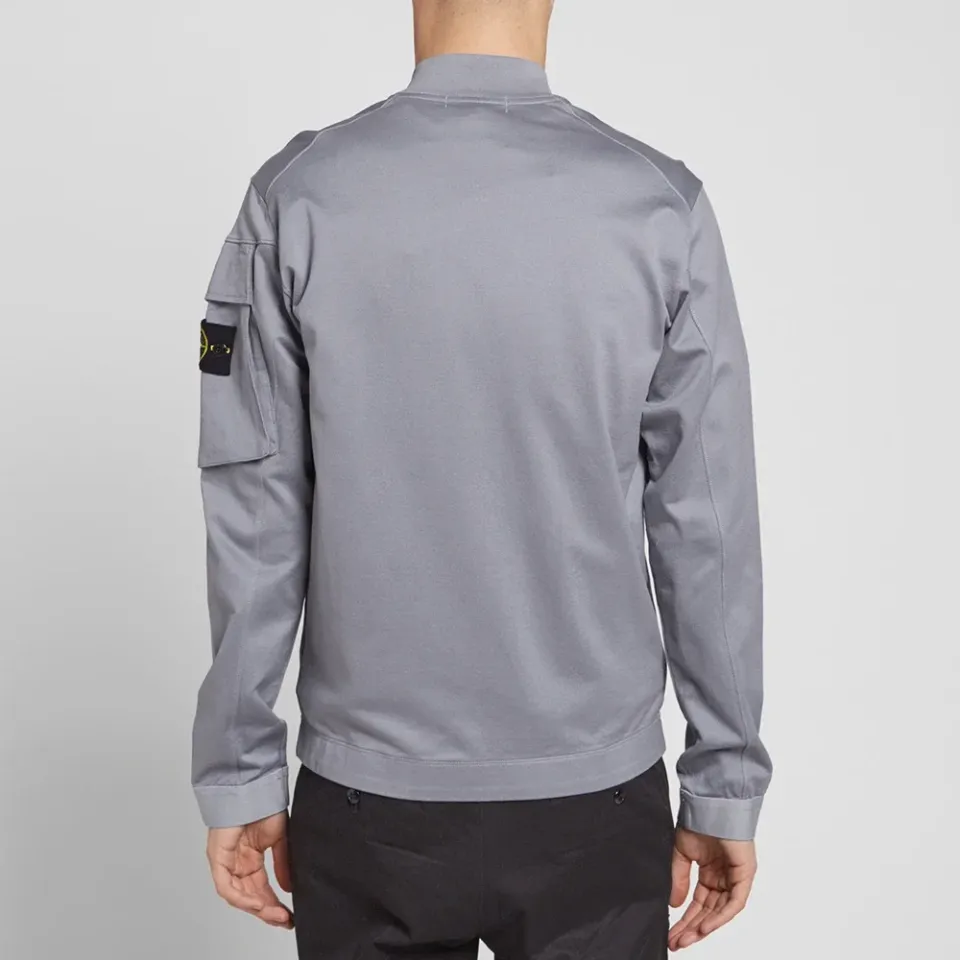 Garment Dyed Zip Bomber Jacket