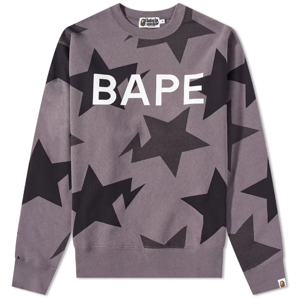 Sta Pattern Relaxed Fit Crew Sweat
