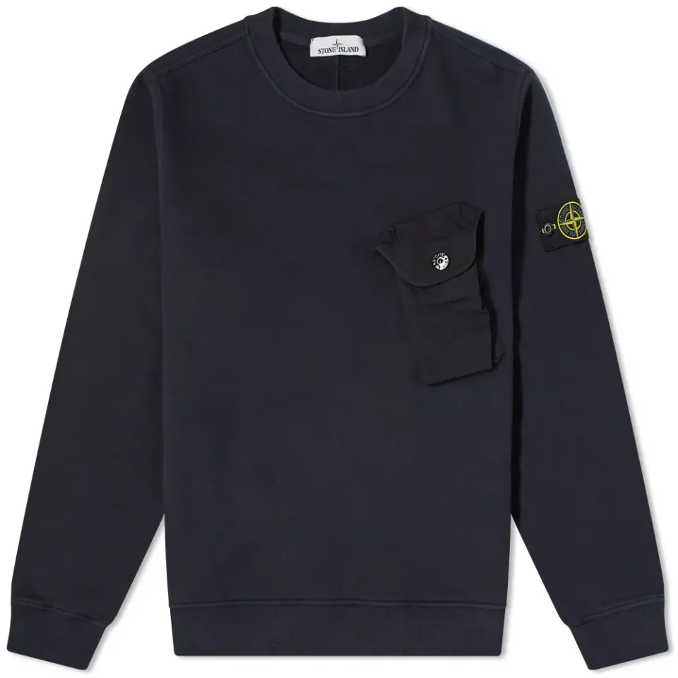 Pocket Detail Crew Sweat