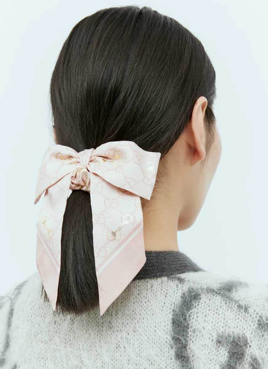 Set of Two Silk GG Scrunchies
