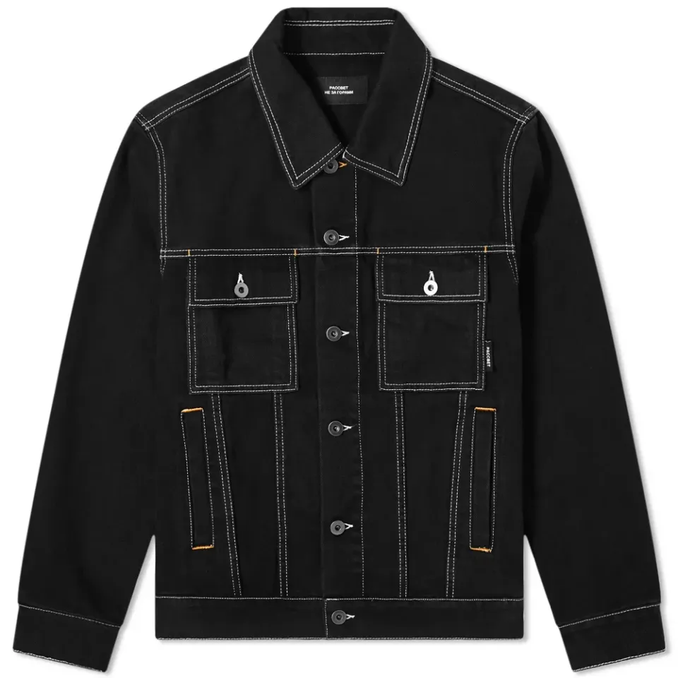 Contrast Stitch Western Jacket