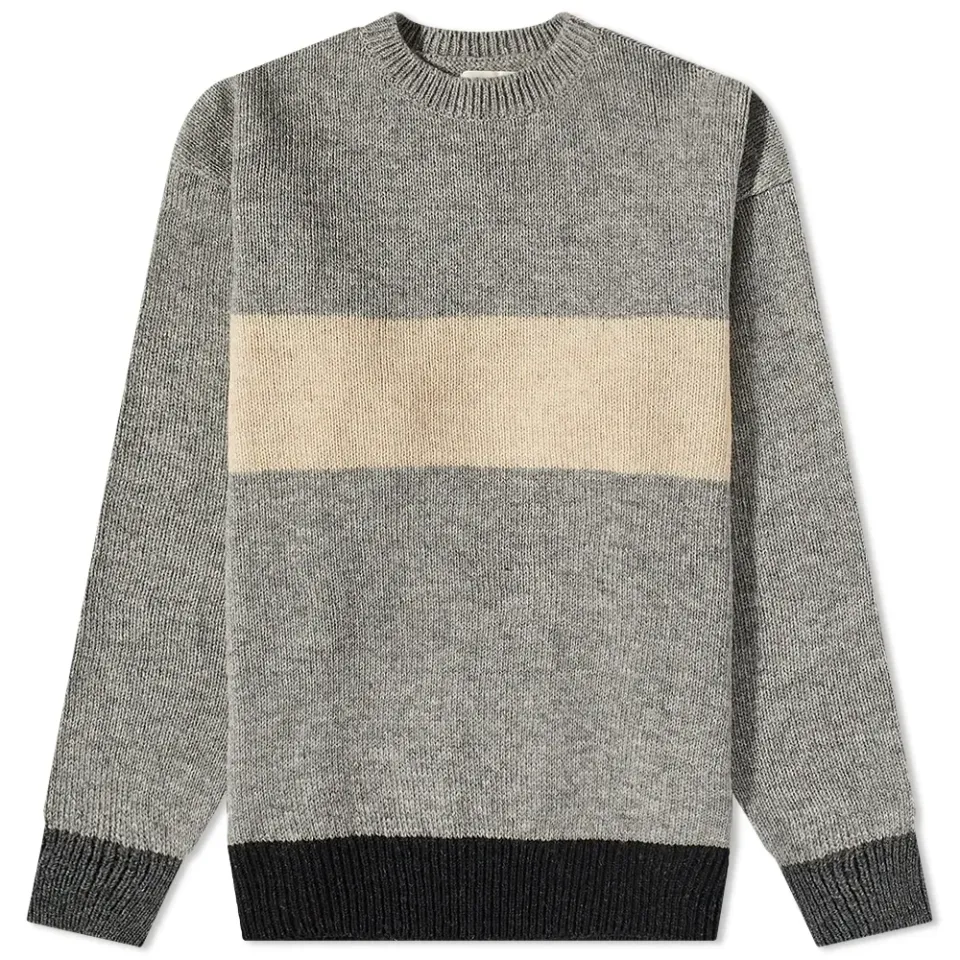Suzuki Wool Stripe Crew Knit