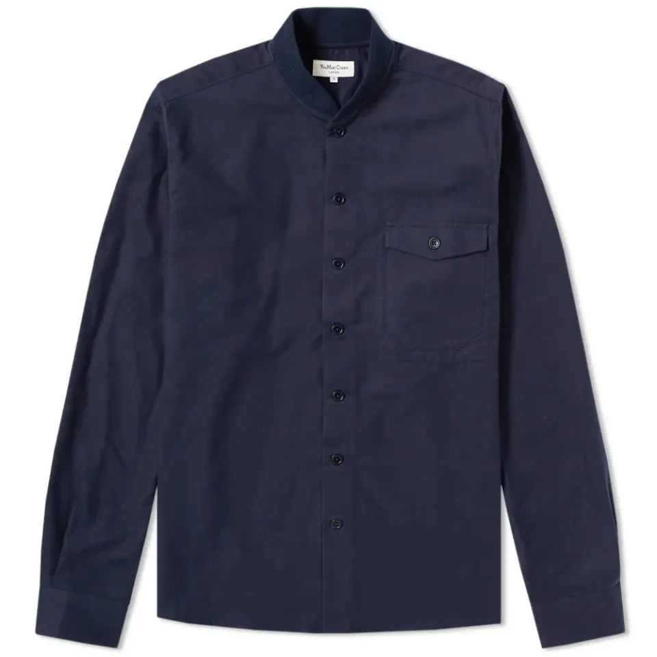 Delinquent Rib Collar Shirt