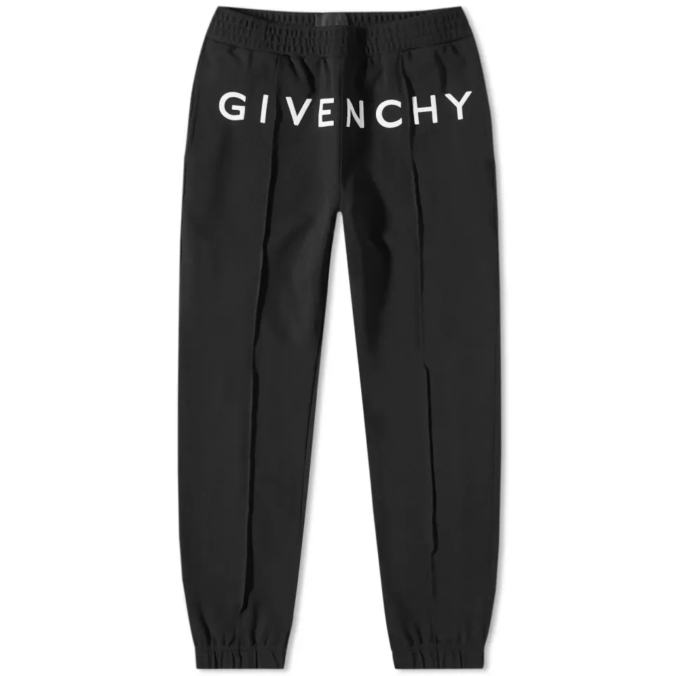 Pin Tuck Logo Track Pant