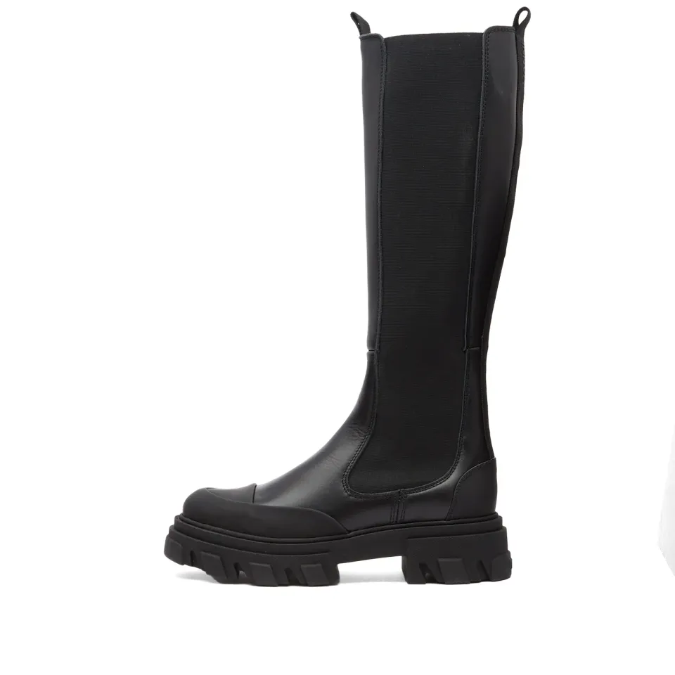 High Leg Leather Boot