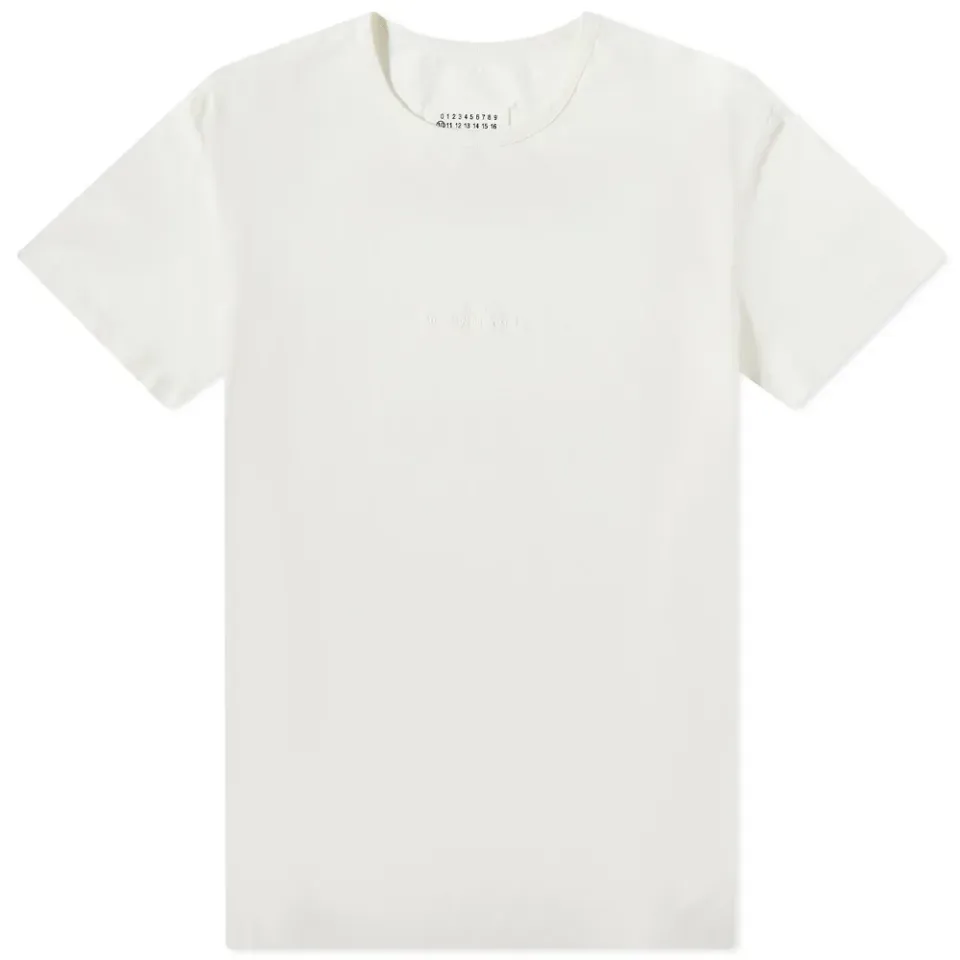 Embroidered Tonal Text Logo Tee