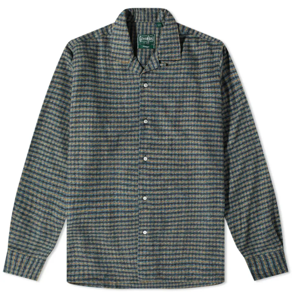 Camp Collar Tweed Overshirt