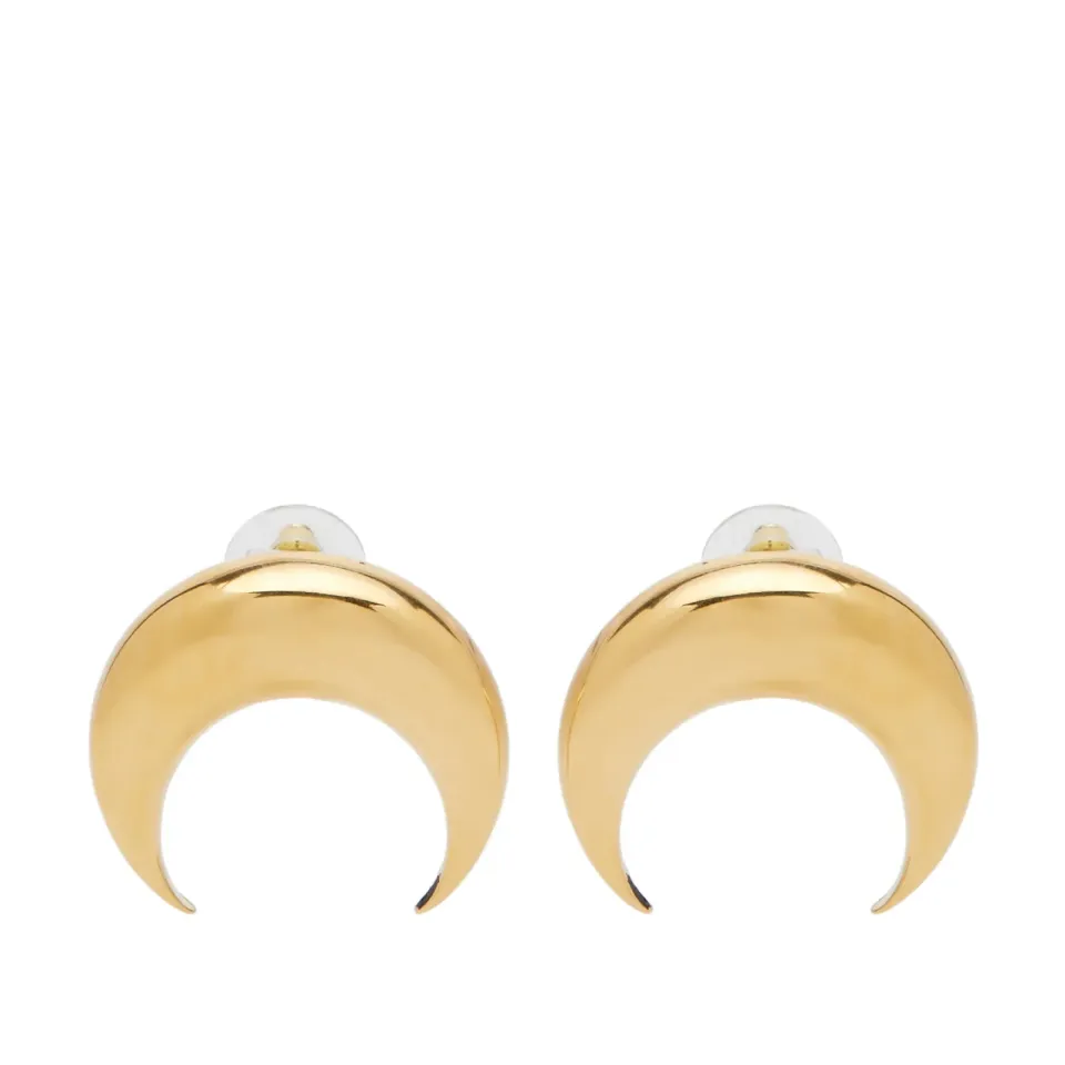 Moon Earring Gold - 35mm