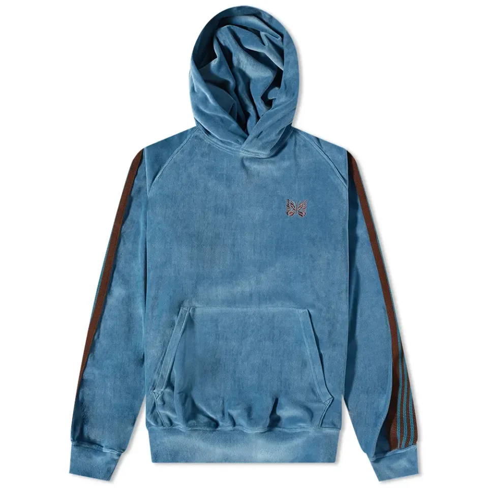 Velour Popover Track Hoodie