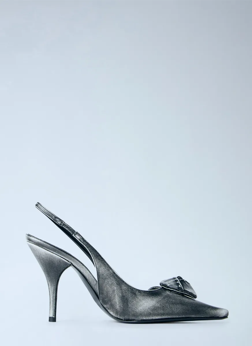 Leather Slingback Pumps