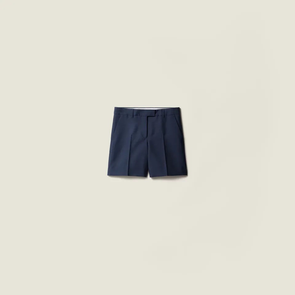Kid mohair Bermudas