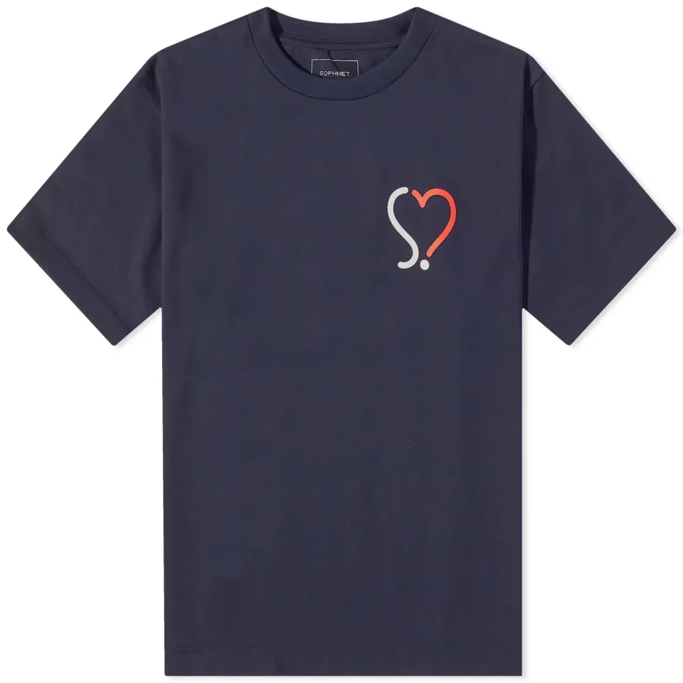 SOPHNET. Heart T-Shirt