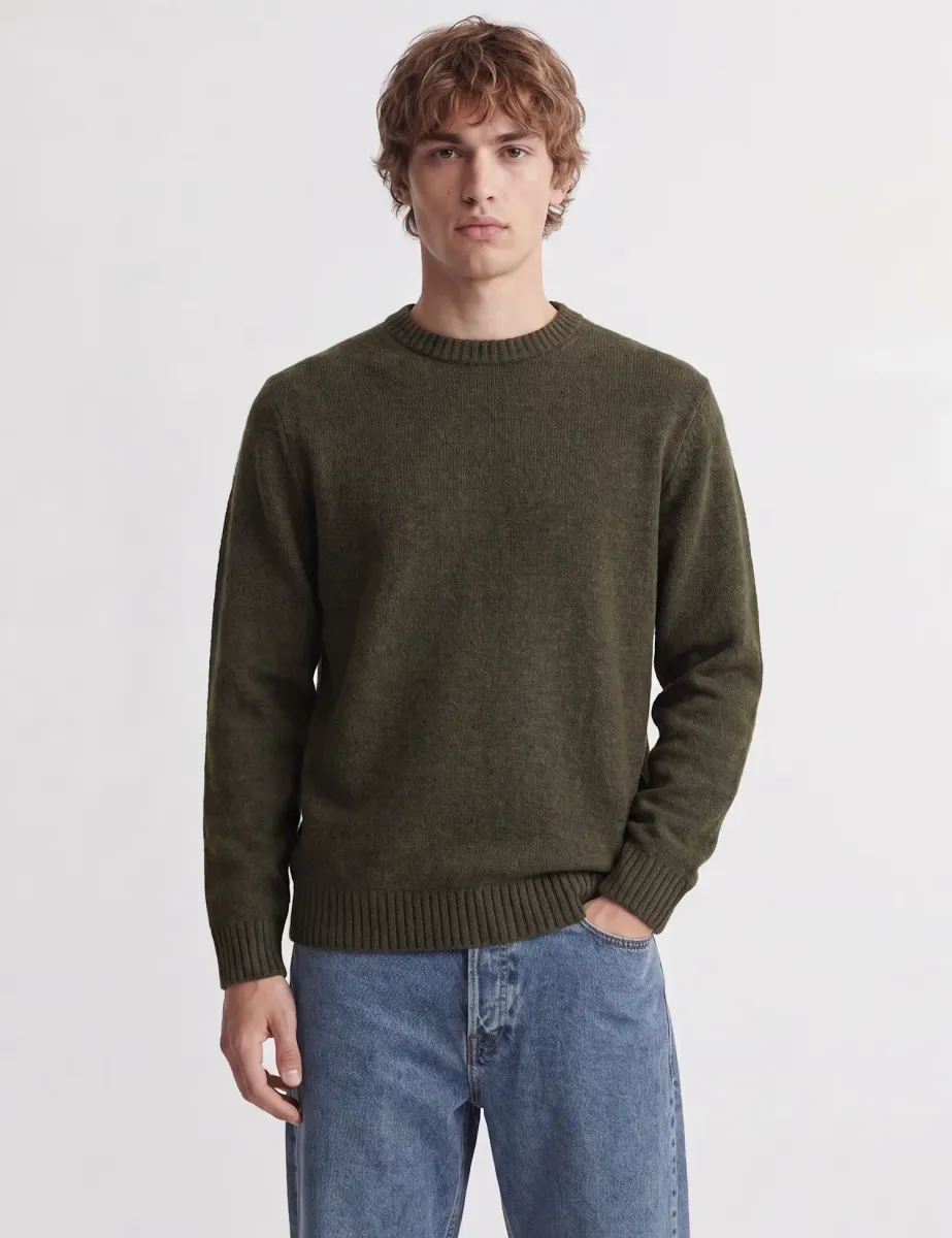 Crew Neck Jumper Green