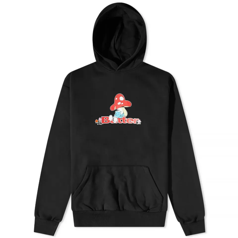 x The Smurfs Lazy Logo Hoodie