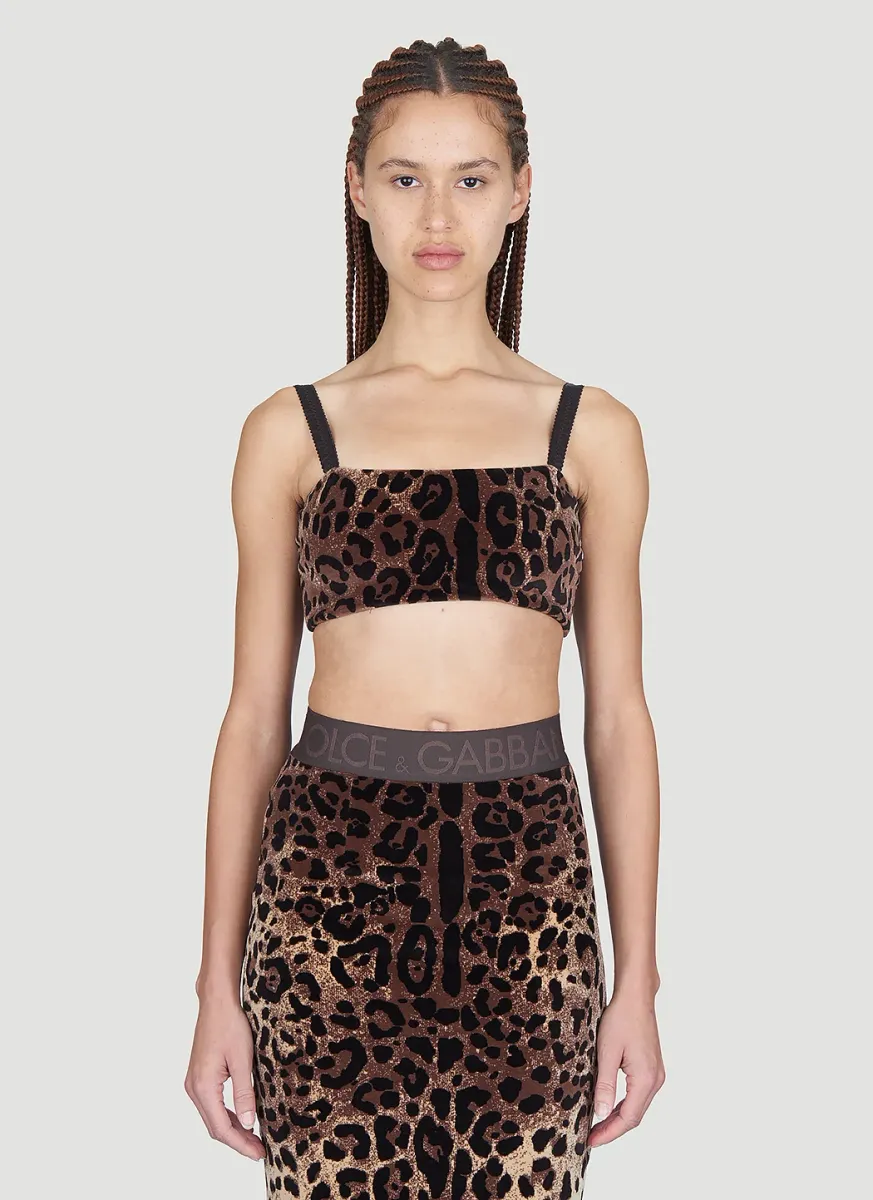 Leopard Print Crop Top