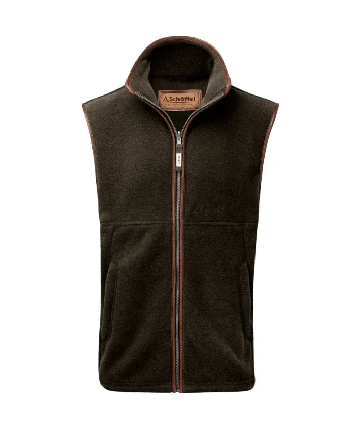 Oakham Fleece Gilet - Dark Olive
