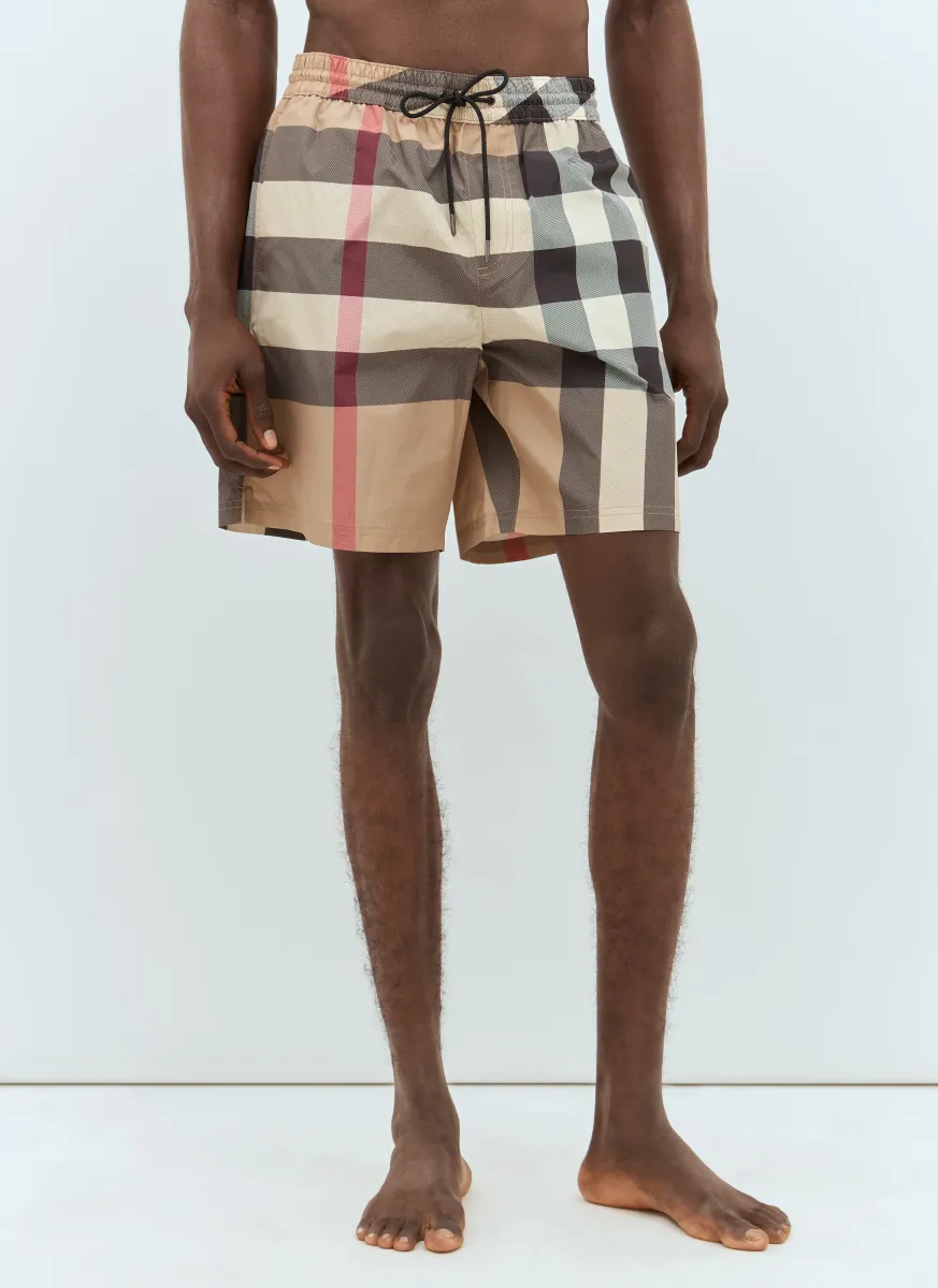 Vintage Check Swim Shorts