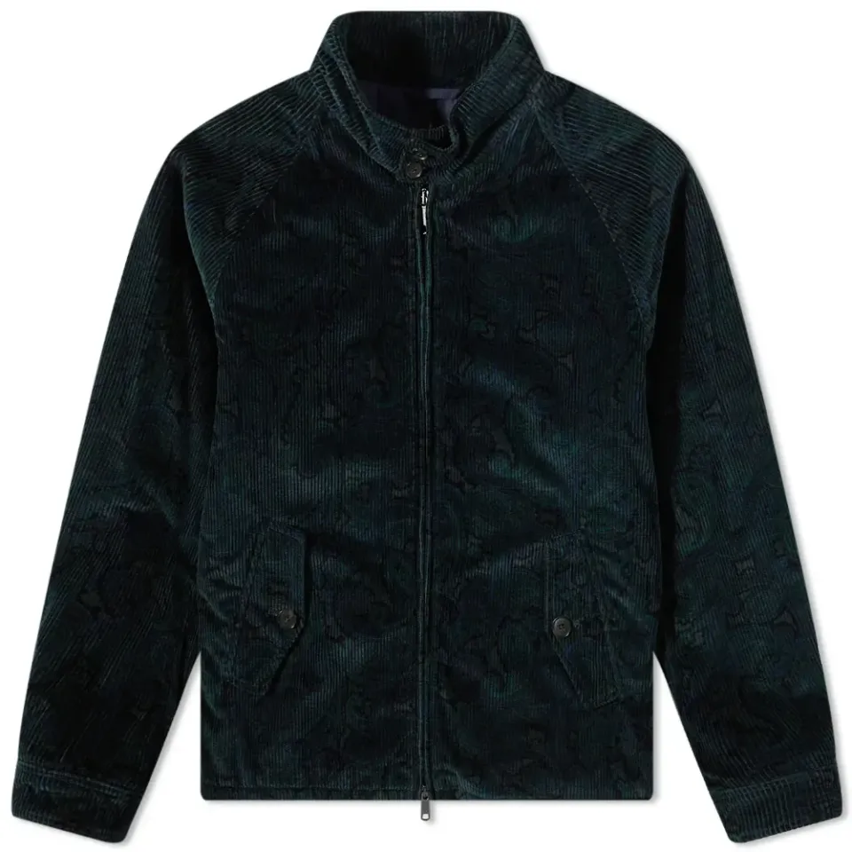 G4 Patterned Cord Harrington Jacket