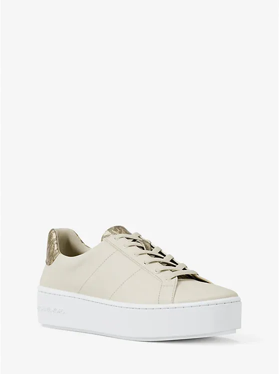 Poppy Metallic Logo Trainer