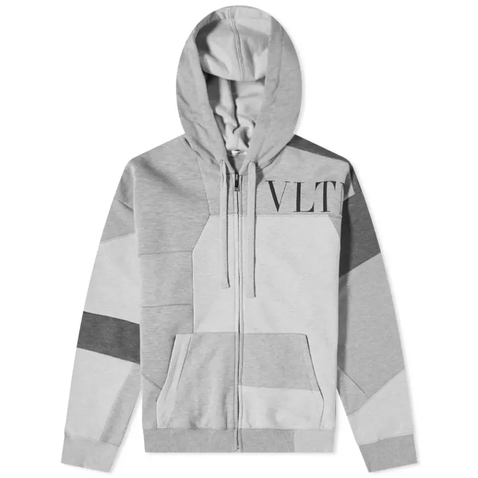 Patchwork Zip Hoodie