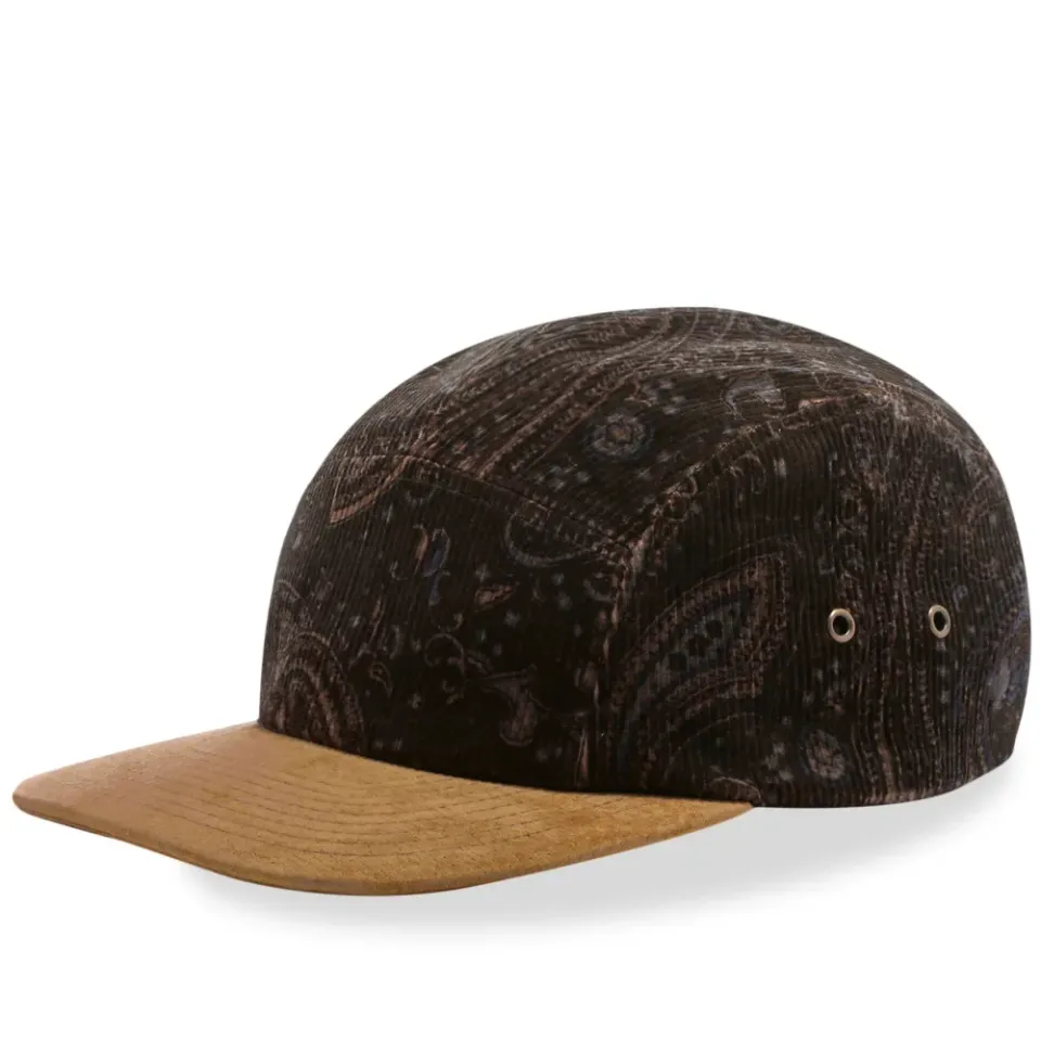 5 Panel Corduroy Print Cap