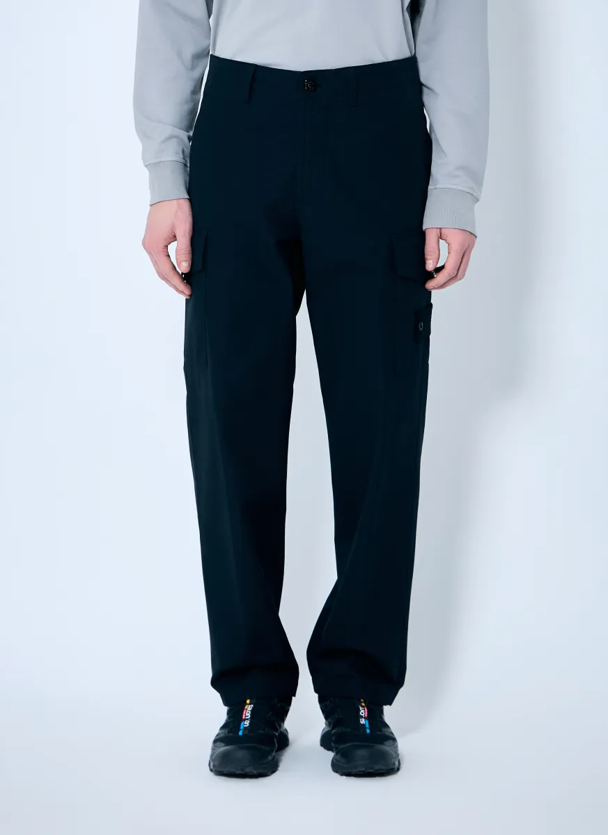 Ghost Cotton Pants With Logo Patch