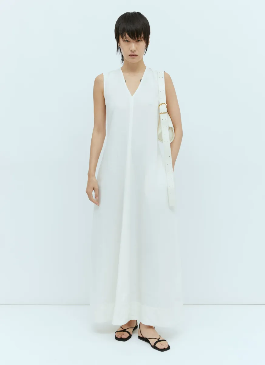 Fluid V Neck Maxi Dress