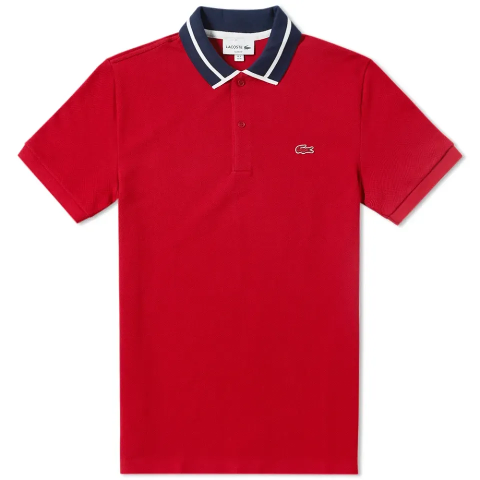 Ribbed Collar Polo