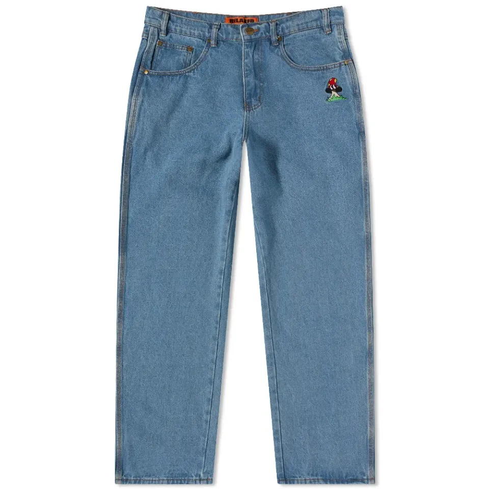 Mushroom Denim Pants