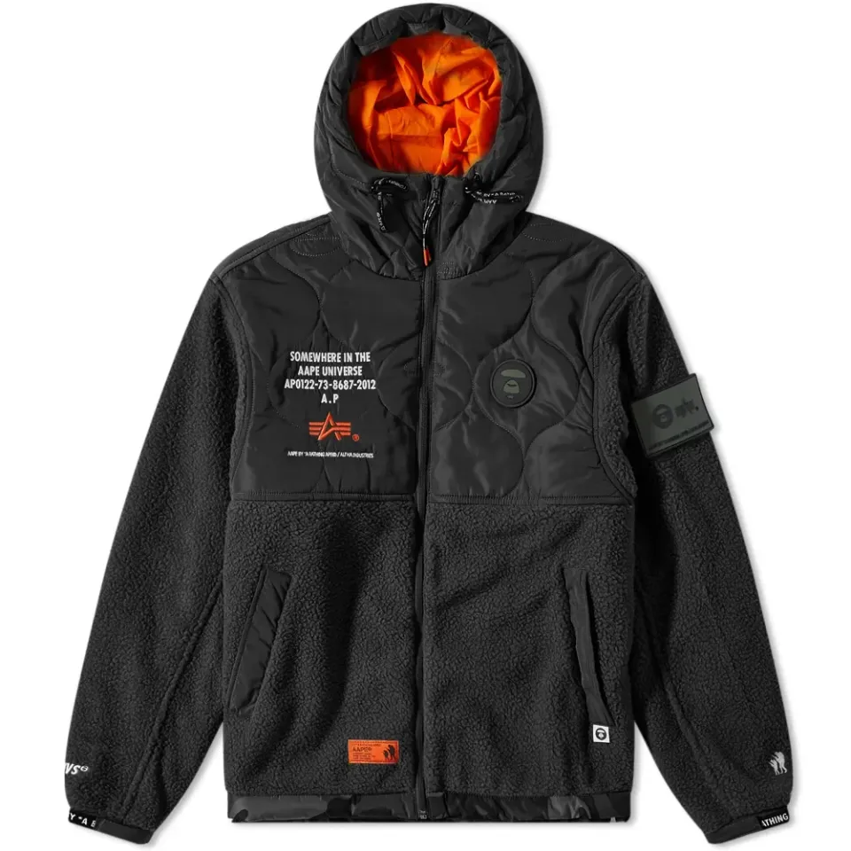 AAPE x Alpha Industries Nylon Fleece Jacket