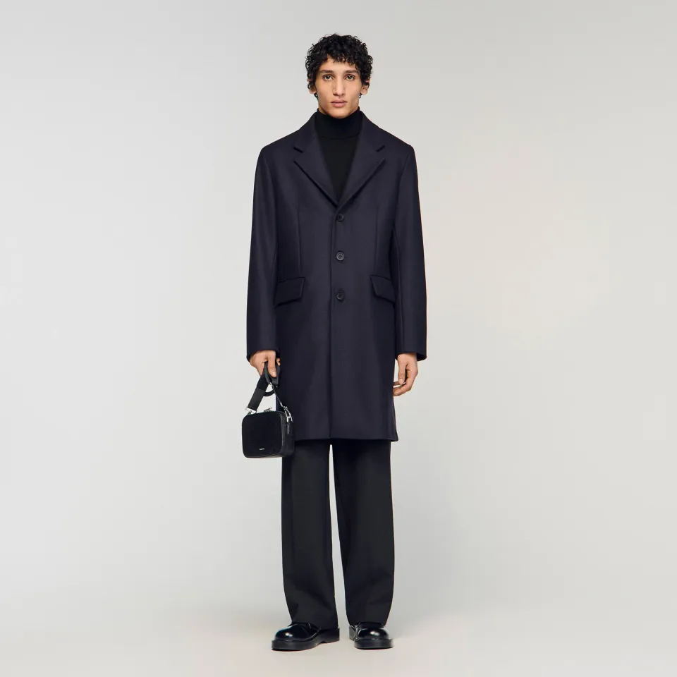 Wool and cashmere coat