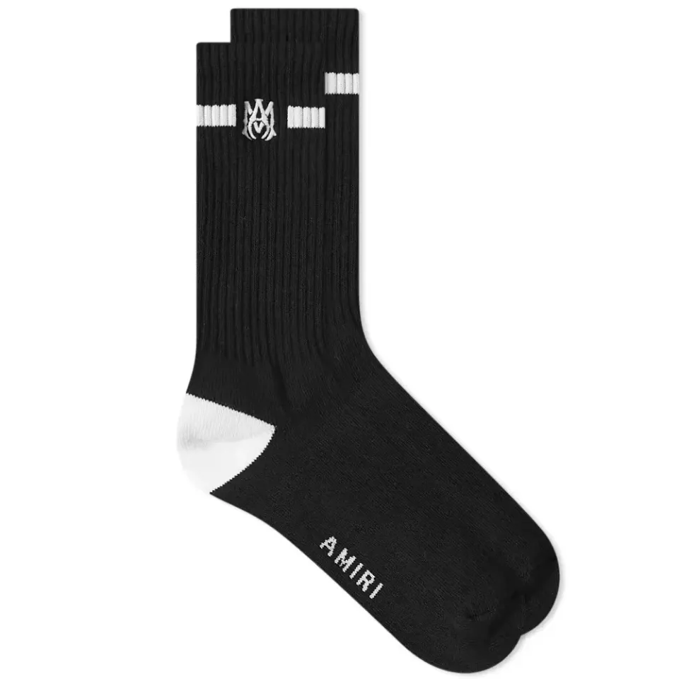 Solid Ma Embroidery Sock