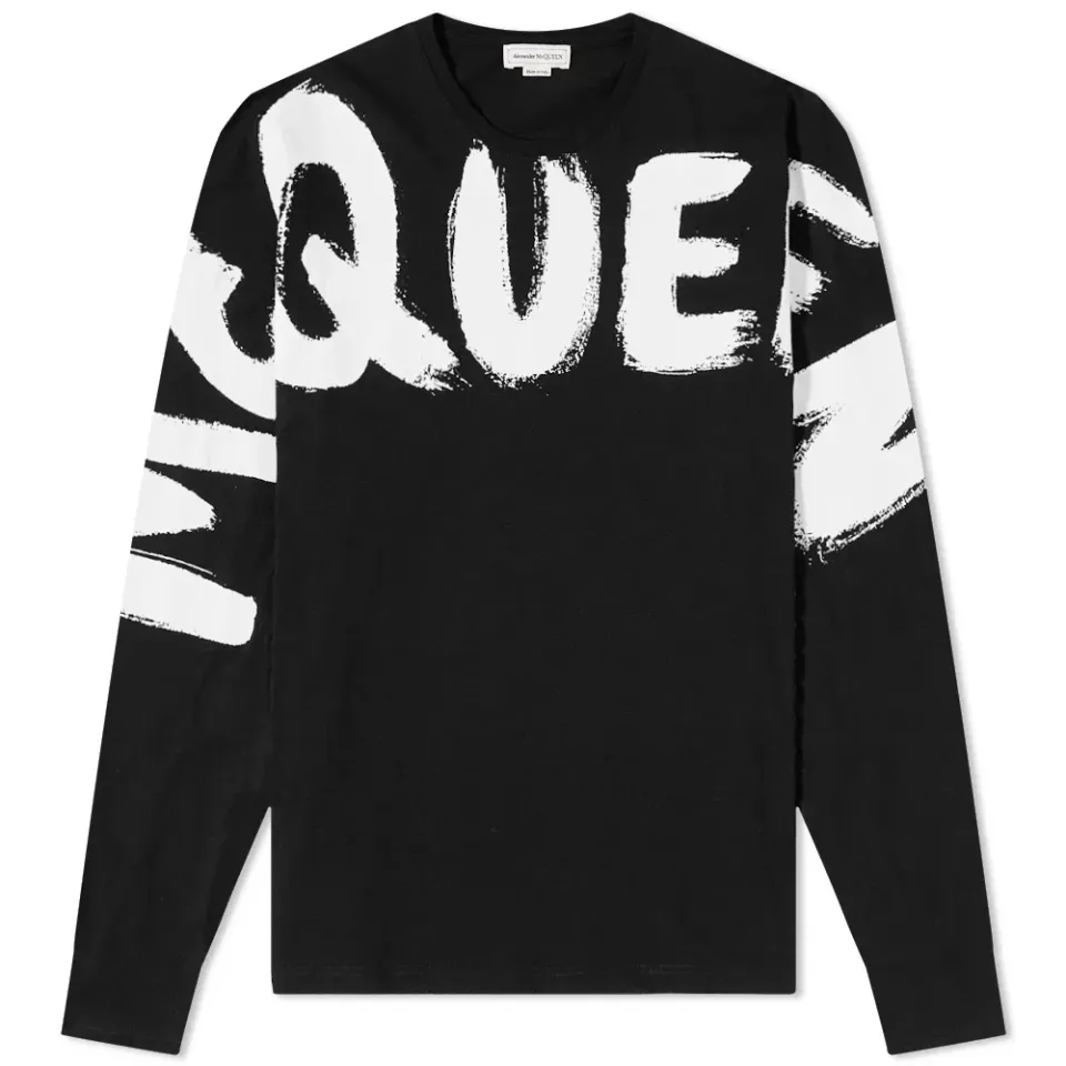 Long Sleeve Graffiti Logo T-Shirt
