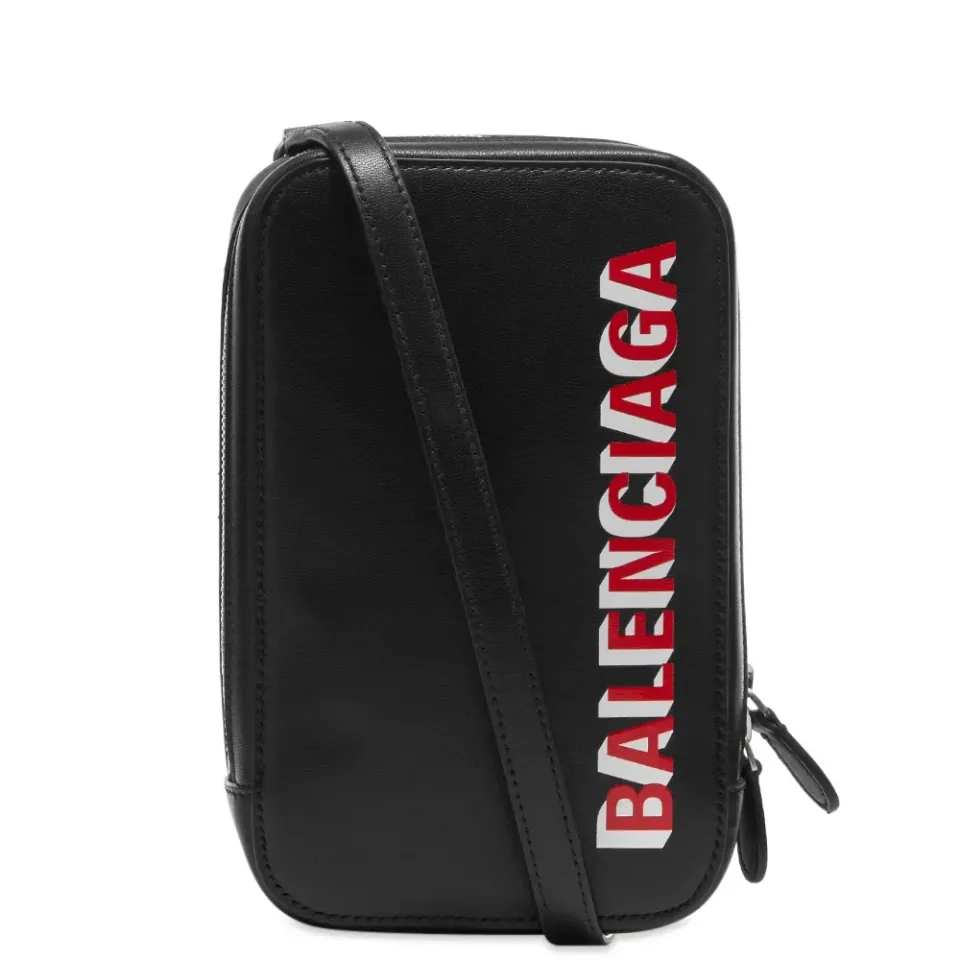 Leather Small Logo Shoulder Bag