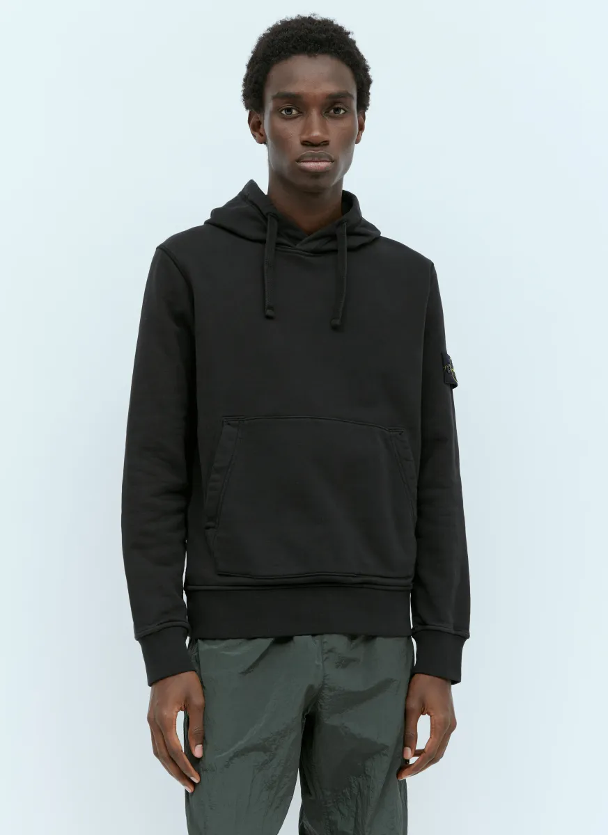 Logo Patch Hooded Sweatshirt