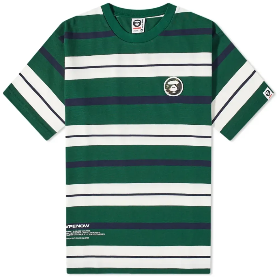 AAPE Badge Stripe Tee