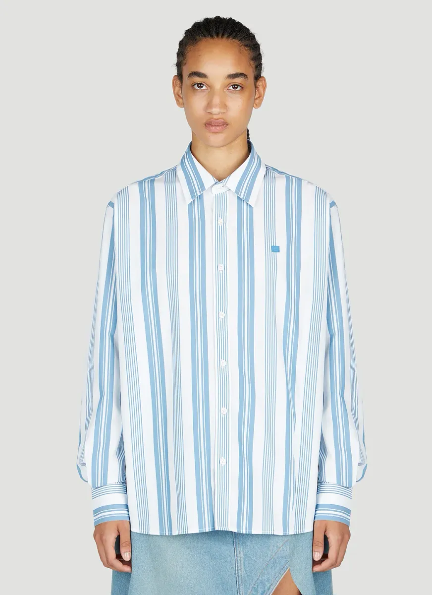 Face Patch Striped Shirt